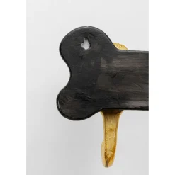 Garderobe murale Dog Family doré 69cm