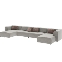 Grand canapé d angles Infinity Malibu gris