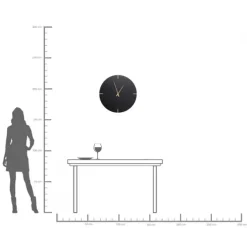 Horloge murale Andrea noir Ø60cm