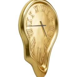 Horloge murale Big Drop doré 92x127cm