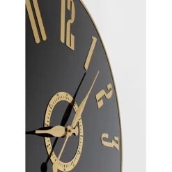 Horloge murale Casino noir Ø76cm