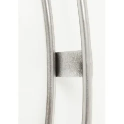 Horloge murale Clip argenté Ø60cm
