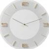 Horloge murale Leonardo blanc/doré Ø49cm