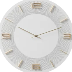 Horloge murale Leonardo blanc/doré Ø49cm