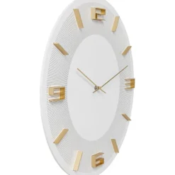 Horloge murale Leonardo blanc/doré Ø49cm