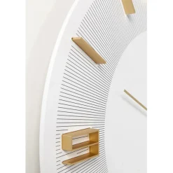 Horloge murale Leonardo blanc/doré Ø49cm