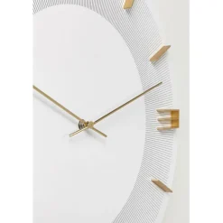 Horloge murale Leonardo blanc/doré Ø49cm