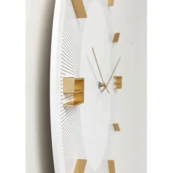 Horloge murale Leonardo blanc/doré Ø49cm