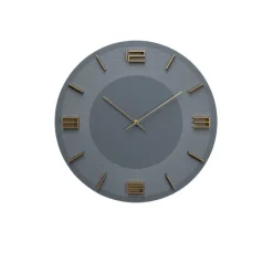 Horloge murale Leonardo gris/doré Ø49cm