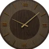 Horloge murale Levi marron Ø60cm
