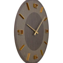 Horloge murale Levi marron Ø60cm