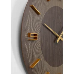 Horloge murale Levi marron Ø60cm