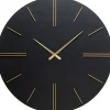 Horloge murale Luca noir Ø70cm