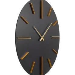 Horloge murale Luca noir Ø70cm