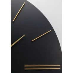 Horloge murale Luca noir Ø70cm