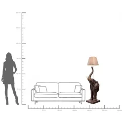 Lampadaire Animal Elephant 154cm