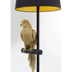 Lampadaire Animal Parrot doré 176cm