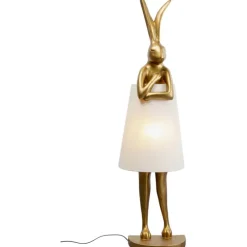 Lampadaire Animal Rabbit or/blanc 150cm