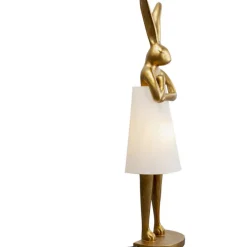 Lampadaire Animal Rabbit or/blanc 150cm