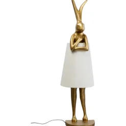 Lampadaire Animal Rabbit or/blanc 150cm