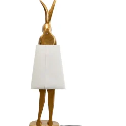 Lampadaire Animal Rabbit or/blanc 150cm