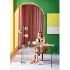 Lampadaire Calotta chrome
