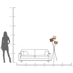 Lampadaire Cannes Trio 145 cm