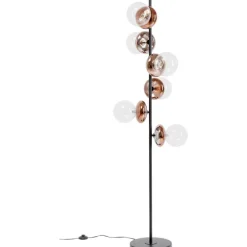 Lampadaire Double Bubble cuivre 165cm