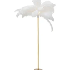 Lampadaire Feather Palm blanc 165cm