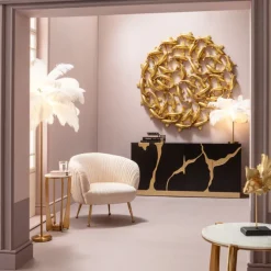 Lampadaire Feather Palm blanc 165cm