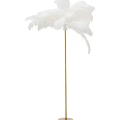 Lampadaire Feather Palm blanc 165cm