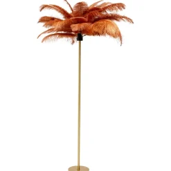 Lampadaire Feather Palm Rusty Red 165cm