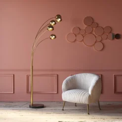 Lampadaire Five Fingers laiton