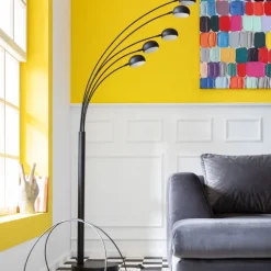 Lampadaire Five Fingers noir mat