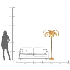 Lampadaire Palmera 170cm