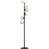 Lampadaire Scala Balls Milky noir 160cm