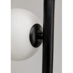 Lampadaire Scala Balls Milky noir 160cm