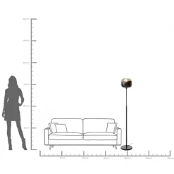 Lampadaire Smoke Goblet Ball