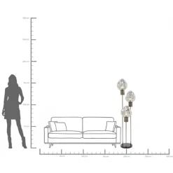 Lampadaire Supernova Smoky