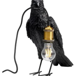 Lampe à poser Animal Crow noir mat 34cm