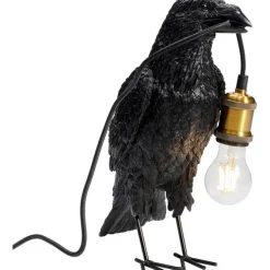 Lampe à poser Animal Crow noir mat 34cm
