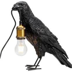 Lampe à poser Animal Crow noir mat 34cm