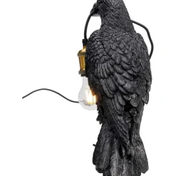 Lampe à poser Animal Crow noir mat 34cm