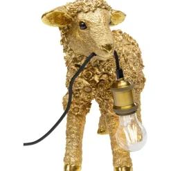 Lampe à poser Animal Flower Sheep doré 36cm