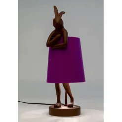 Lampe à poser Animal Rabbit rouge/violet 50cm