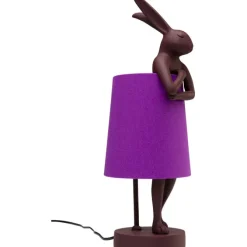 Lampe à poser Animal Rabbit rouge/violet 50cm