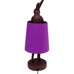 Lampe à poser Animal Rabbit rouge/violet 50cm