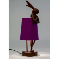 Lampe à poser Animal Rabbit rouge/violet 50cm