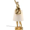 Lampe à poser Animal Rabbit doré/blanc 88cm