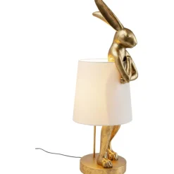 Lampe à poser Animal Rabbit doré/blanc 88cm